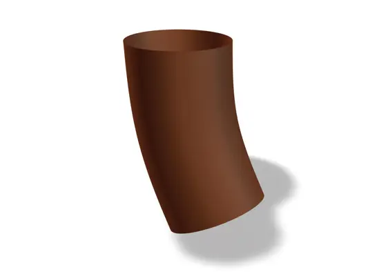 Il gomito PREFA 40°, disponibile nelle misure Ø 60, 80, 100 e 120 mm, garantisce cambi di direzione delicati nei sistemi per smaltimento acque piovane e nei sistemi per facciata.