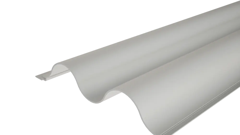 Profilo ondulato 34/100, per la progettazione di facciate o il rivestimento di balconi.