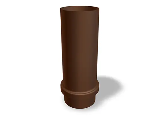 Il manicotto scorrevole PREFA, disponibile nelle dimensioni Ø 80, 100 e 120 mm, serve per il collegamento flessibile e sicuro dei tubi del sistema di scarico.
