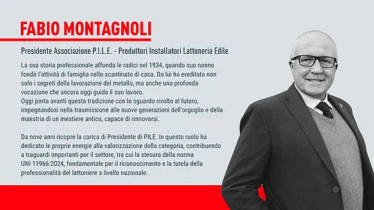 Membro della giuria Fabio Montagnoli e presidente del PILE