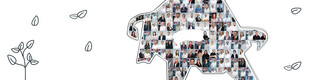 Il logo del toro PREFA, con i ritratti dei dipendenti, simboleggia i valori e gli obiettivi di PREFA, che fa parte di CAG Holding.