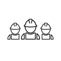 Clipart von drei Handwerkern