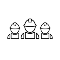 Clipart von drei Handwerkern