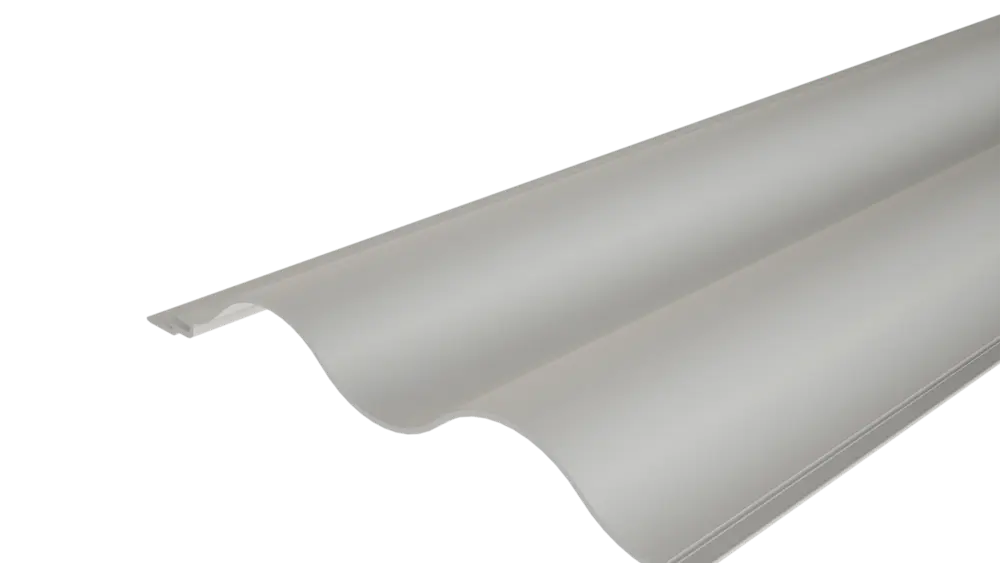 Profilo ondulato 22/100, per la progettazione di facciate o il rivestimento di balconi.